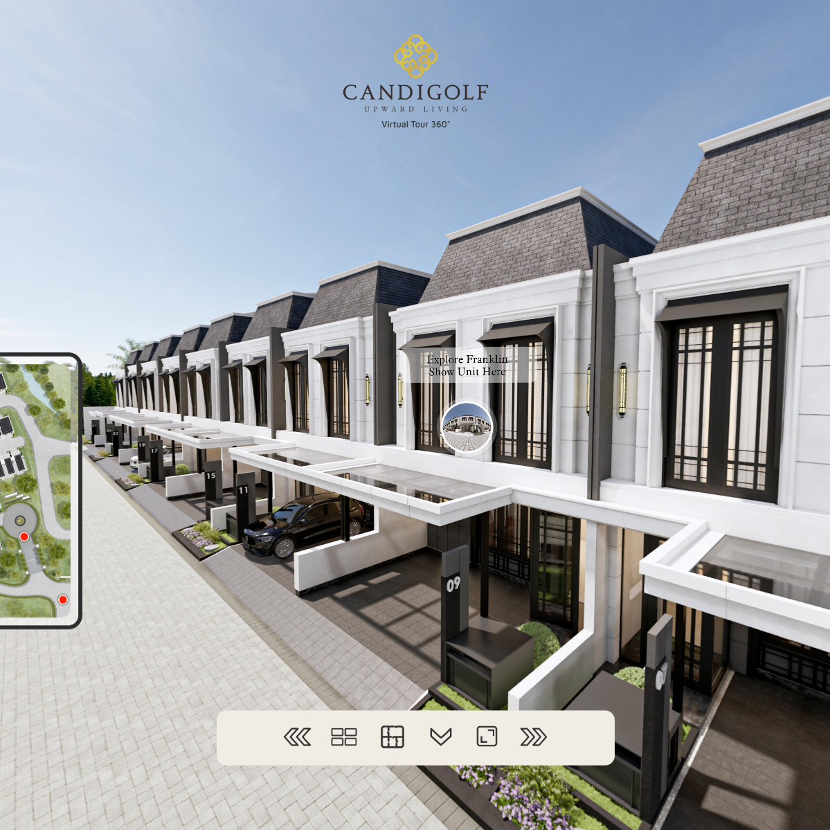 Candigolf Semarang: Beverly Hills - 3D Render Virtual Show Unit 360°